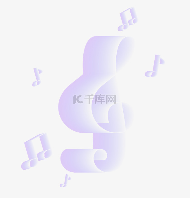 弥散立体音乐音符