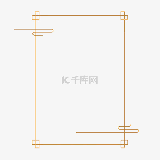 极简中国风古典传统立体金色祥云