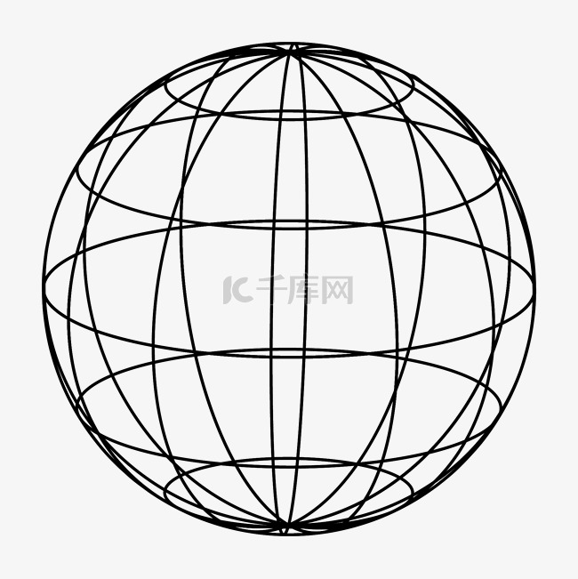 抽象几何球状图形