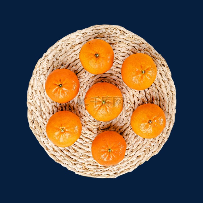 清新文艺秋季水果白昼橘子