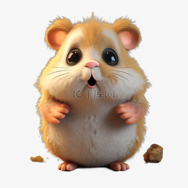 3D毛绒卡通可爱动物仓鼠