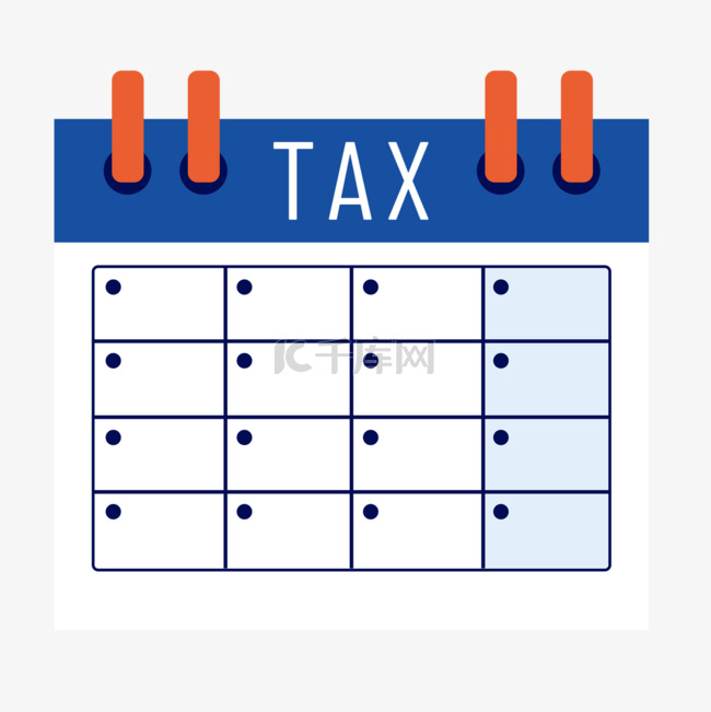 创意税收图案税收表单