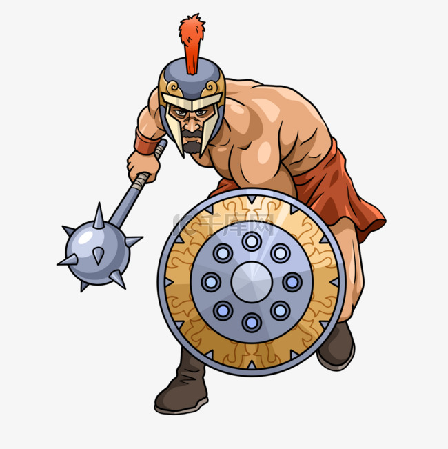 古罗马战锤斗士卡通