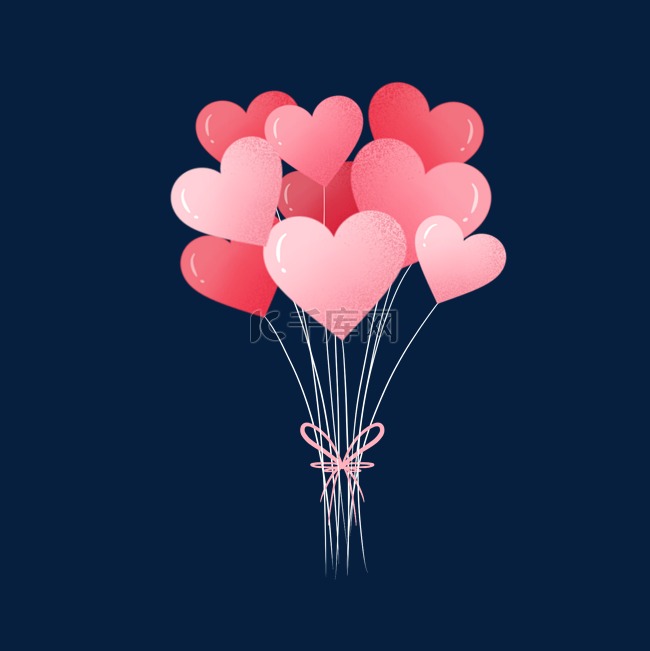 情人节妇女节粉色爱心气球