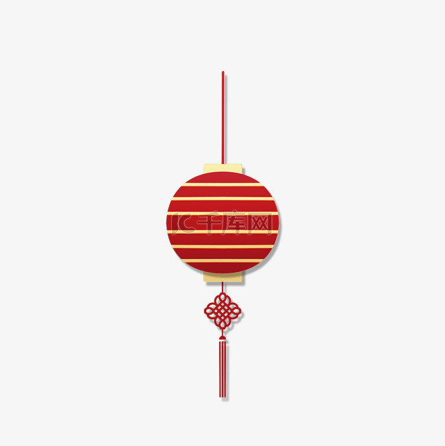 新年新春春节浮雕红金剪纸灯笼吊