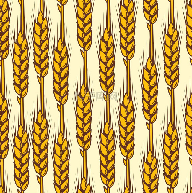 与小麦的无缝模式。