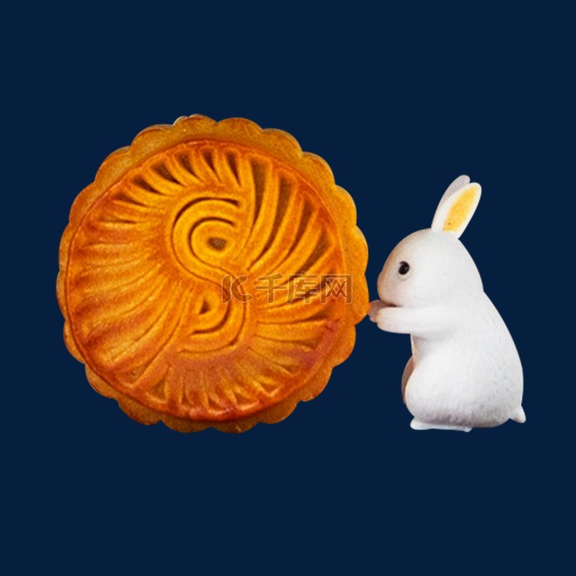 中秋节月饼兔子