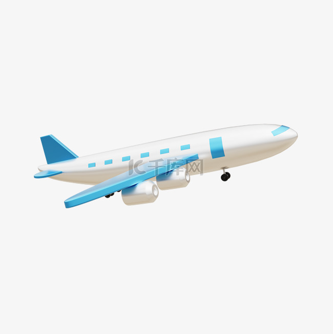 3DC4D立体交通运输工具飞机
