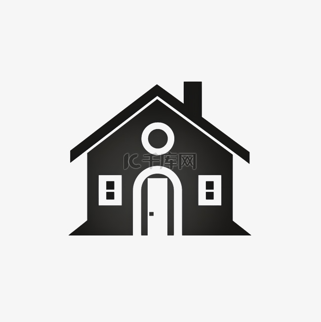 极简主义别墅房子logo