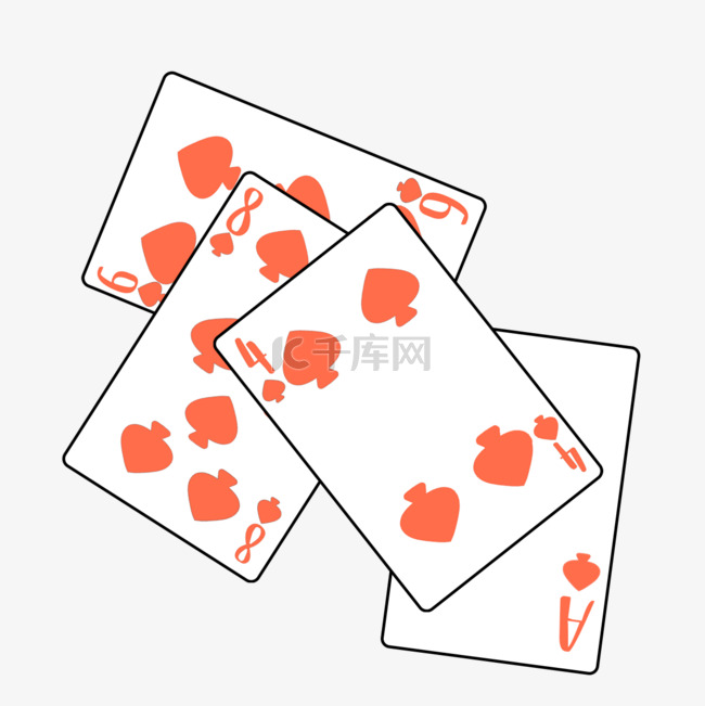 玩红桃纸牌剪贴画