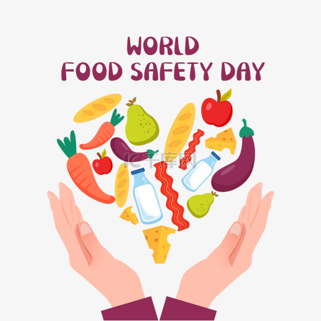 世界食品安全日双手心形