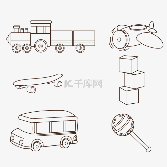 六一儿童节玩具贴纸套图3