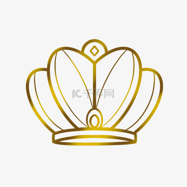 国王王冠图标神圣图案