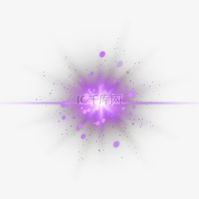 紫色爆闪效果抽象光效