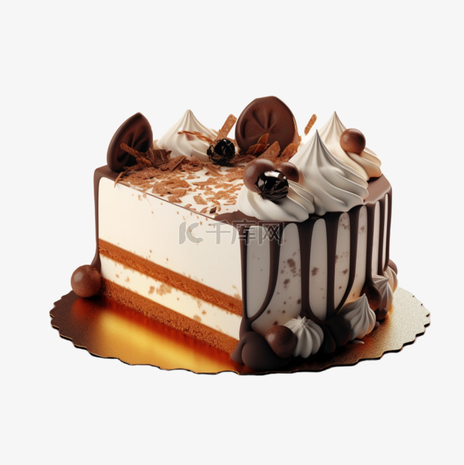 实拍蛋糕甜品美食食物摄影图