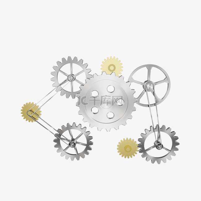 3DC4D立体工业机械齿轮