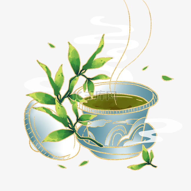 国风茶绿茶茶水