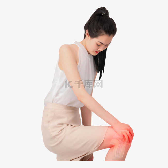 年轻女性膝关节受伤运动