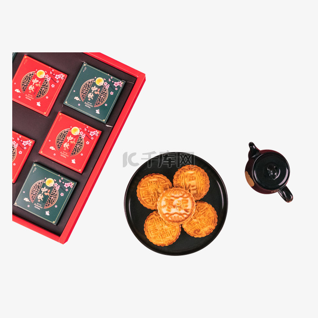中秋节月饼礼盒茶壶