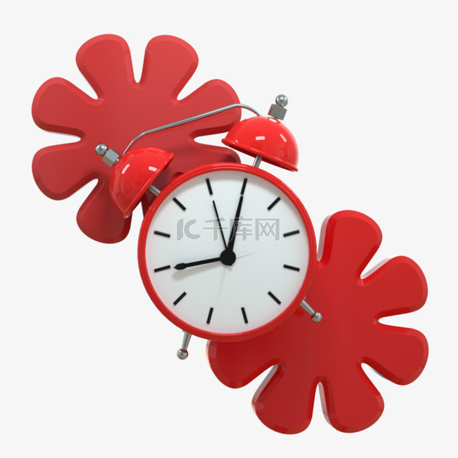 花朵简约时尚创意钟表时钟
