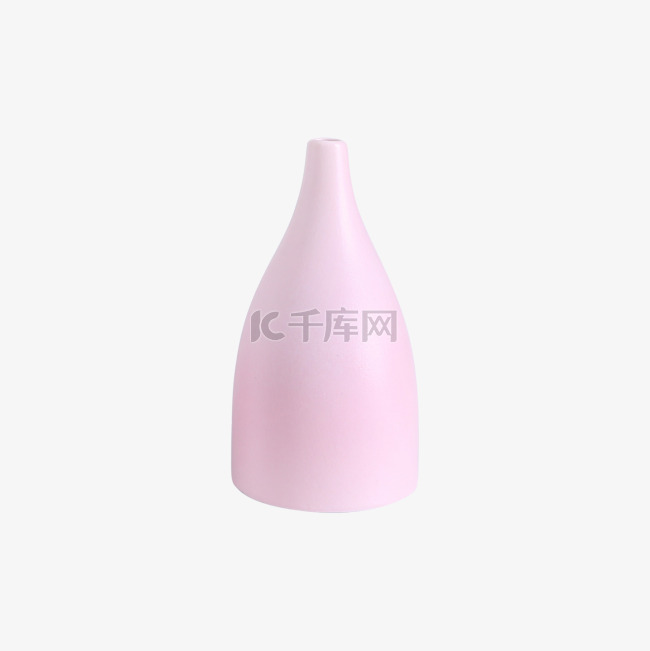 一个粉色简单花瓶
