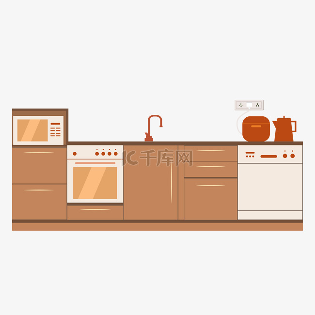 厨房橱柜扁平