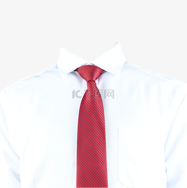 胸像摄影图领带正装白衬衫