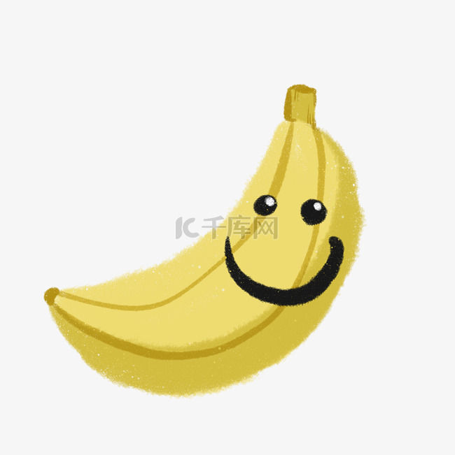 卡通黄色香蕉