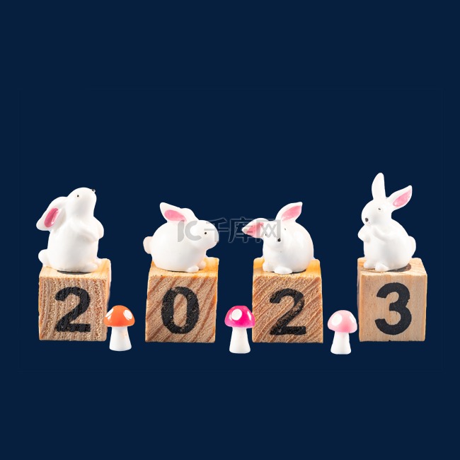 2023年兔年小白兔蘑菇