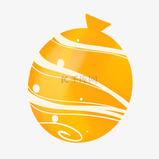 橙色卡通气球日本夏日祭水風船