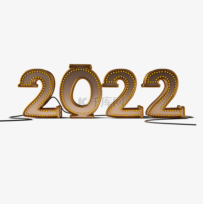 2022金属发光字体