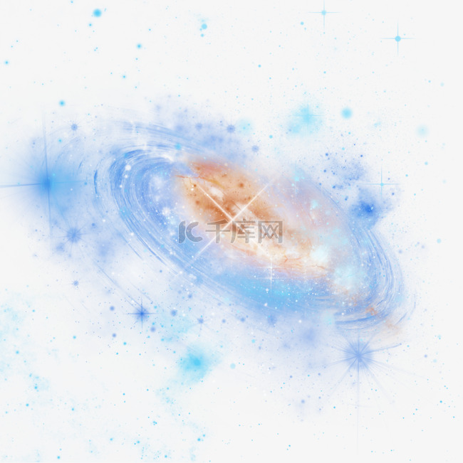 抽象蓝色漩涡星空宇宙云银河