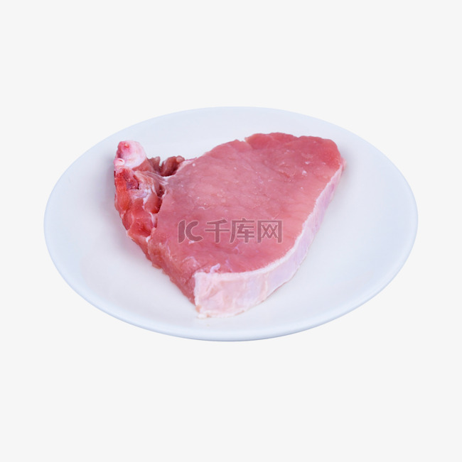 猪肉切片生鲜肉排碟子