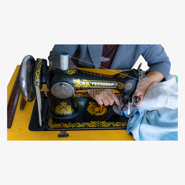 缝纫机制衣八十年代裁缝师