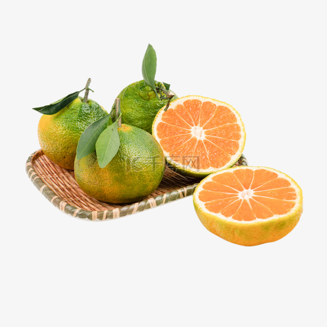 切开丑橘橘子