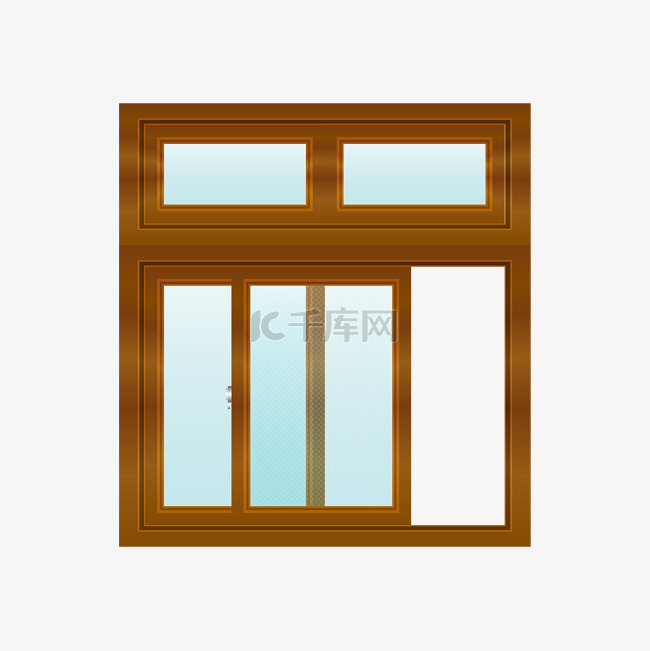 木质纱窗窗户