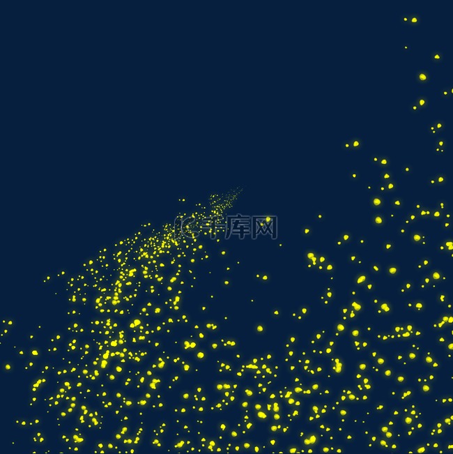 夏天夜晚飞舞萤火虫星光