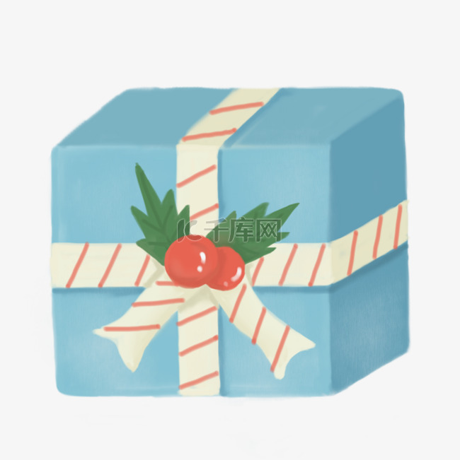 礼物果子圣诞节包装盒子图片绘画