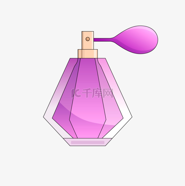 紫水晶魅惑香氛香水剪贴画