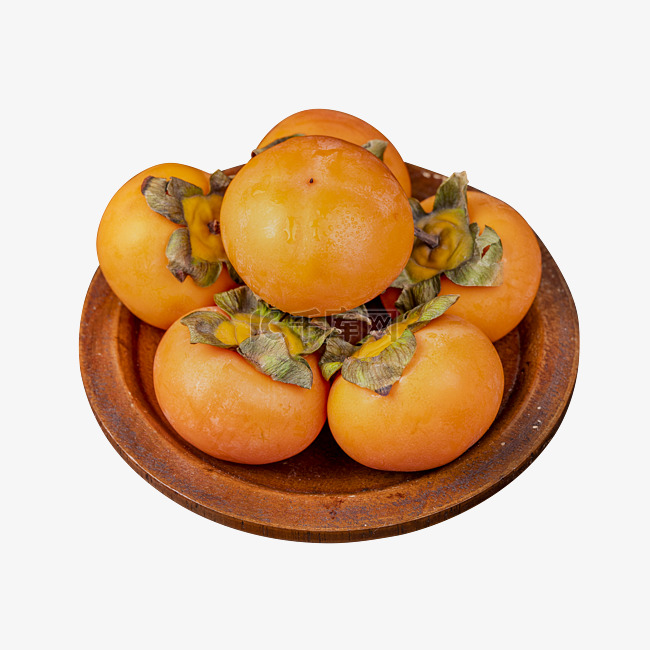 秋季水果软糯甜柿子食材