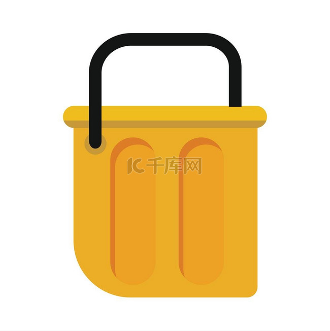 扁平样式的桶矢量用于维护房屋清
