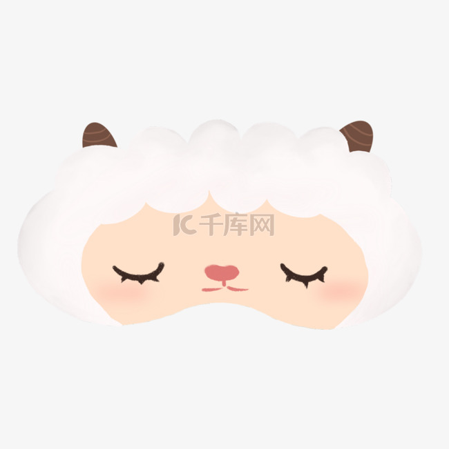 可爱动物睡眠眼罩卡通小绵羊