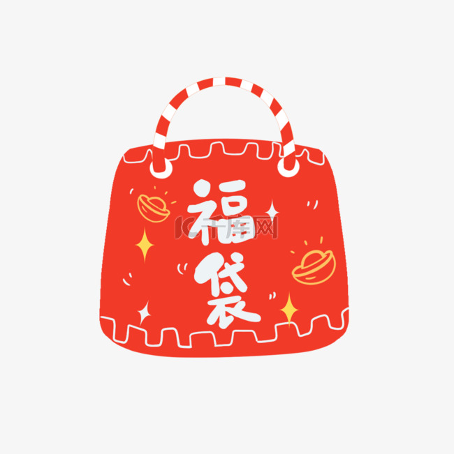 福袋日本新年祝福的幸运袋