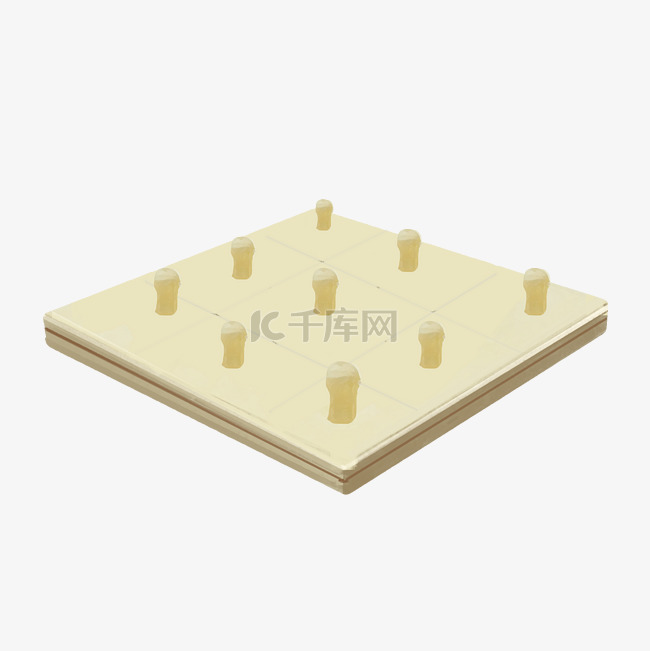 黄色下棋玩具