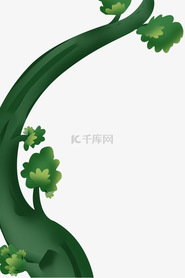 绿色植物小树