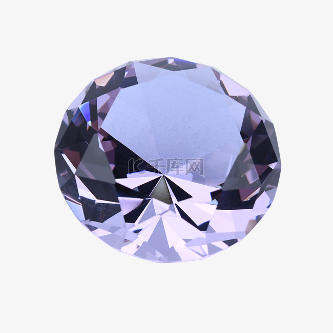紫色钻石装饰水晶配饰
