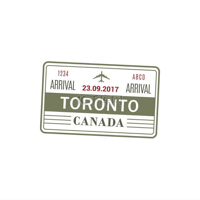 加拿大入境签证多伦多国际机场矢