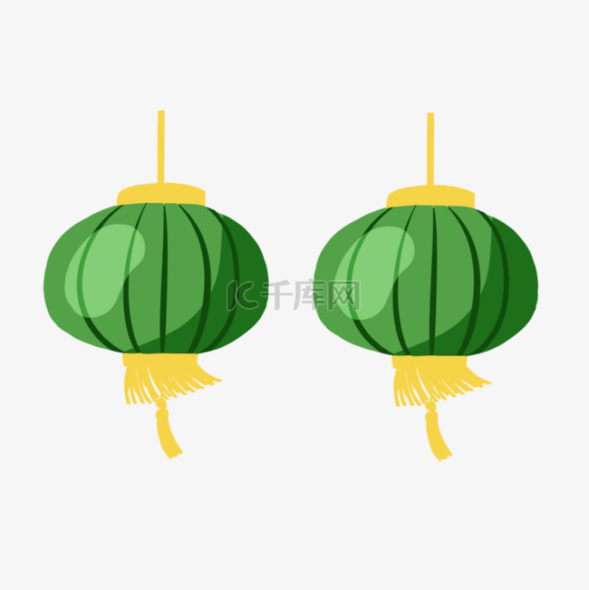 越南春节的西瓜灯笼
