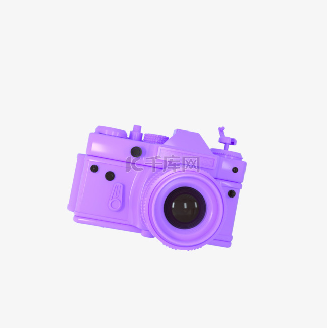 3d相机可爱紫色
