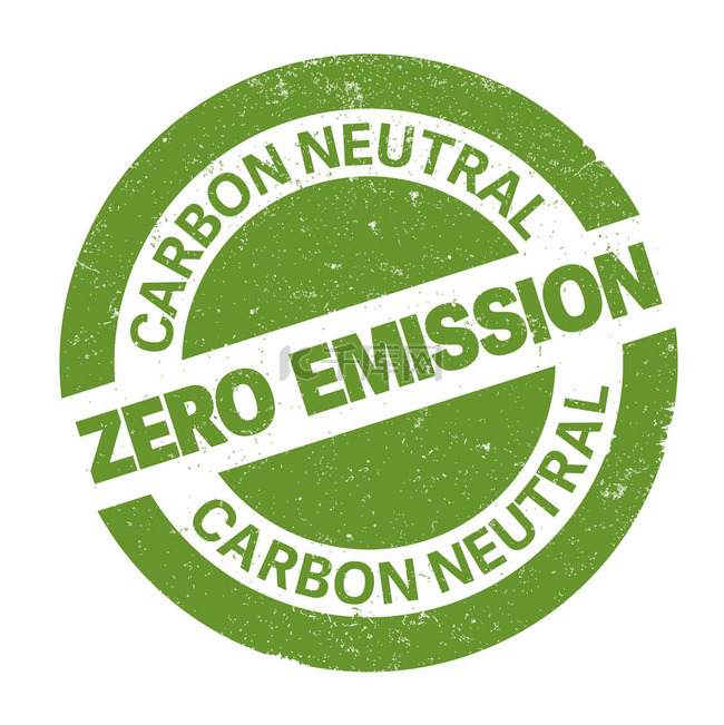 绿色圆形零排放碳中和胶印